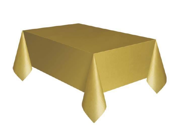 Gold Plastic Tablecover
