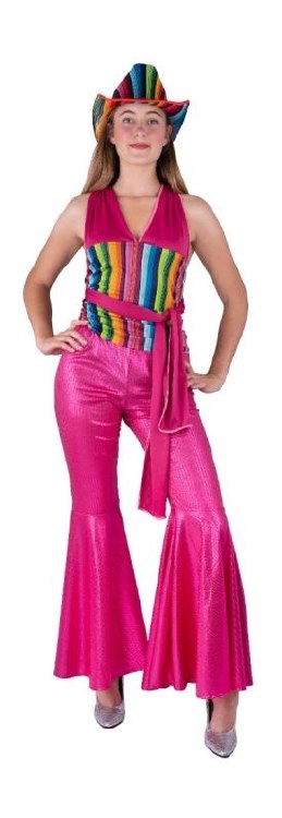 Disco Pants Pink Sequin S