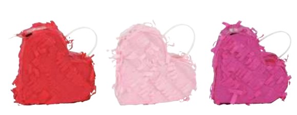 Mini Heart Pinata 3ct
