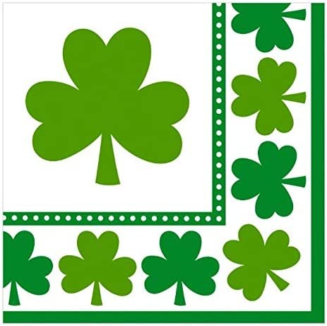 Lucky Shamrocks Lunch Napkins ~ 16 Pack