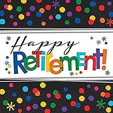 Officially Retired Lunch Napkins 16ct