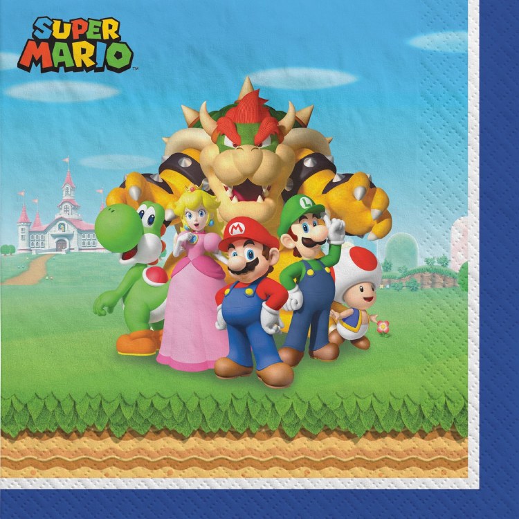 Super Mario Bros Lunch Napkins