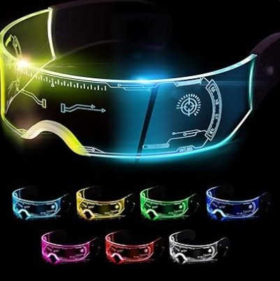 Goggles Transparent Light Up