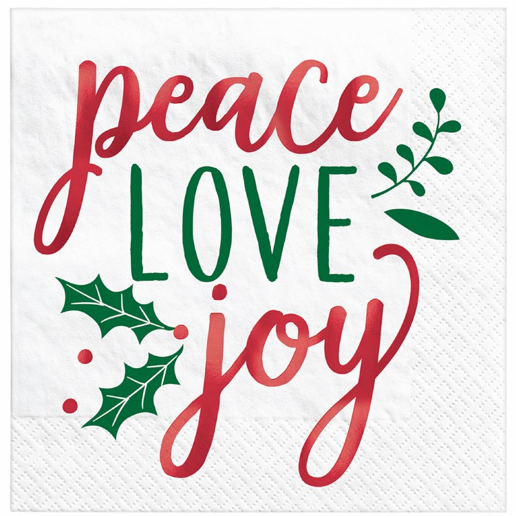 PeaceLoveJoy Lunch Napkins