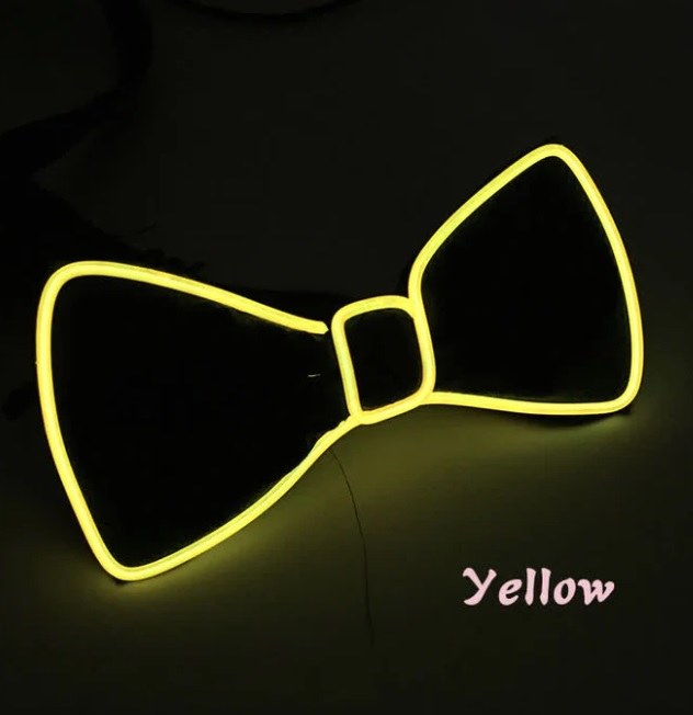 Bow Tie Yellow Lite Up