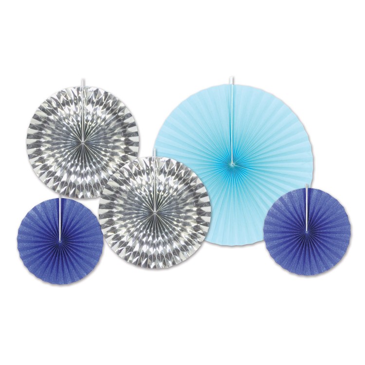 Fans Decorative Blue/Silv