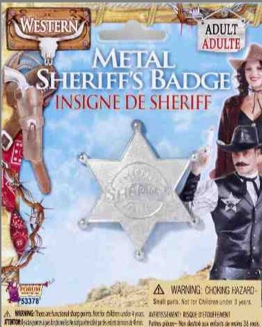 Metal Sheriff's Badge