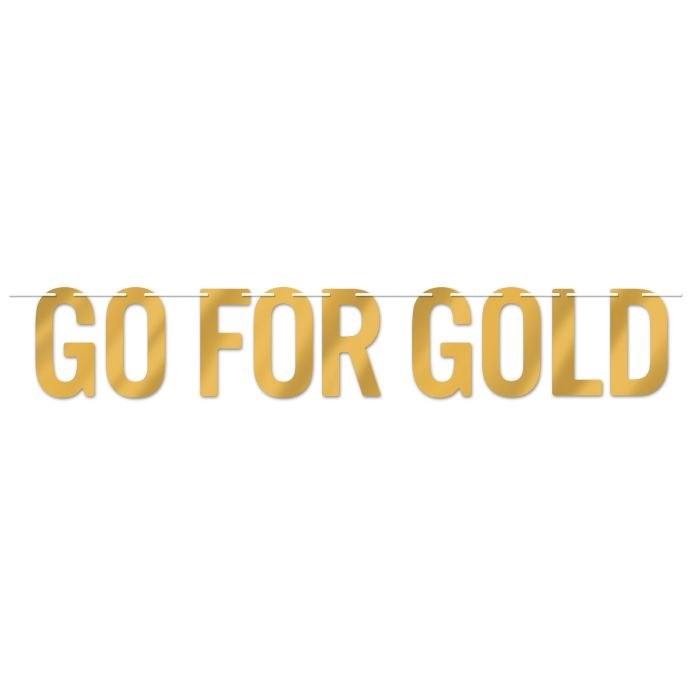 Go For Gold Foil Banner