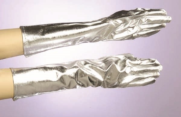 Gloves Silver Lame