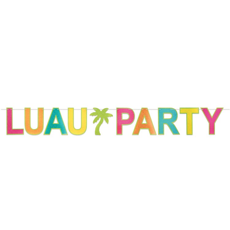 Luau Party Banner