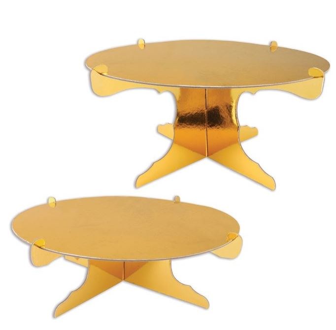Cake Stands 2 Pack Gold