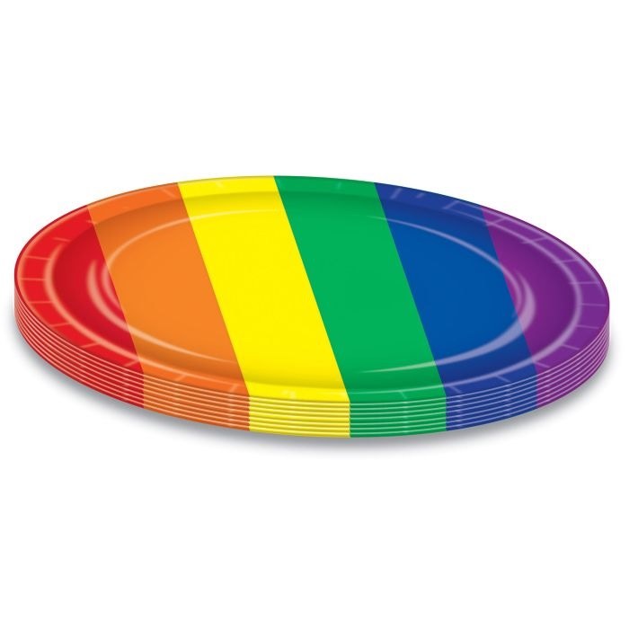 Rainbow Plates 9in