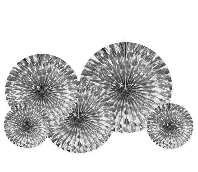 Fans Hanging Silver Metallic