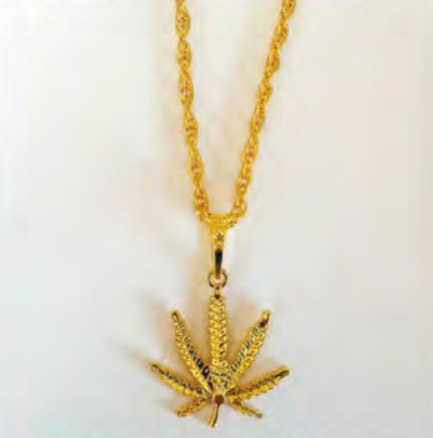 Leaf Necklace Gold