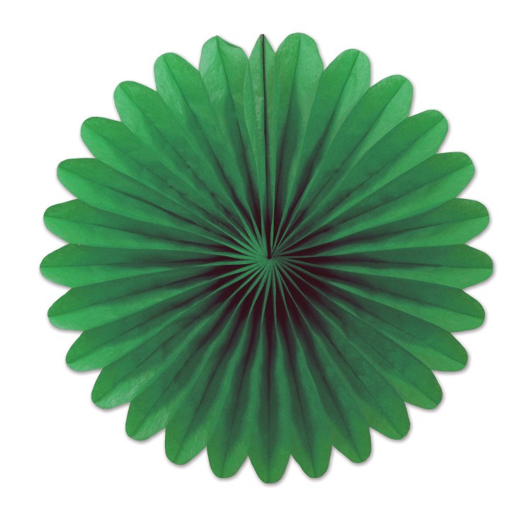 Mini Tissue Fans Green
