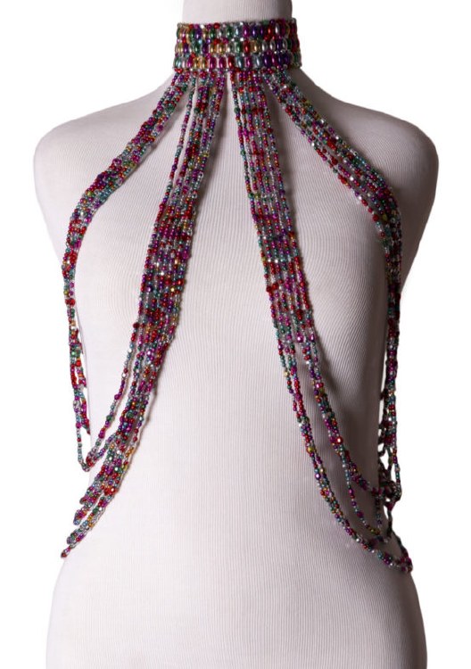 Multicolor Beaded Body Chain