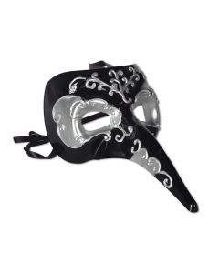 Mask Long Nose Blk Slv