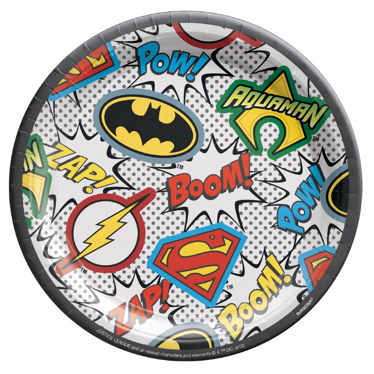 Justice League 7" Plates