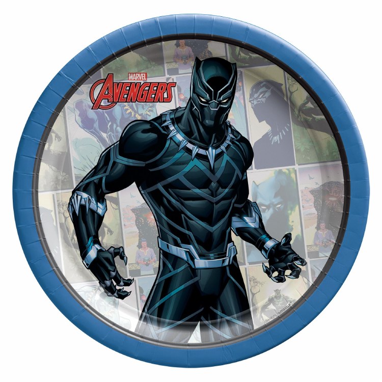 Black Panther 7in Plates 8ct