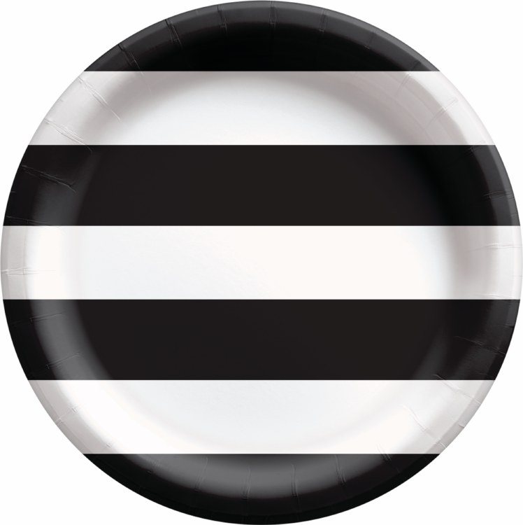 Solid Stripe Jet Blk 6.75"