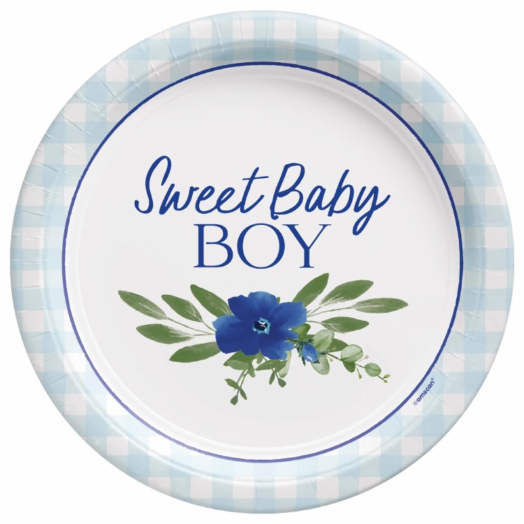 Baby in Bloom 7" Round Plates