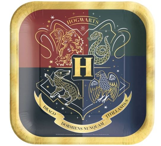 Hogwarts United 7" Sq Plates