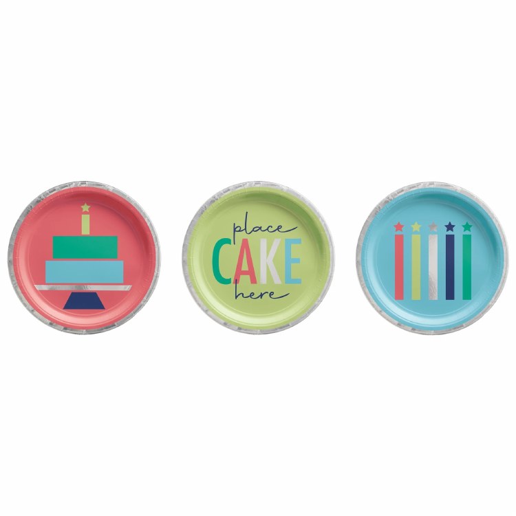 Modern Birthday 7" Plate Assortment