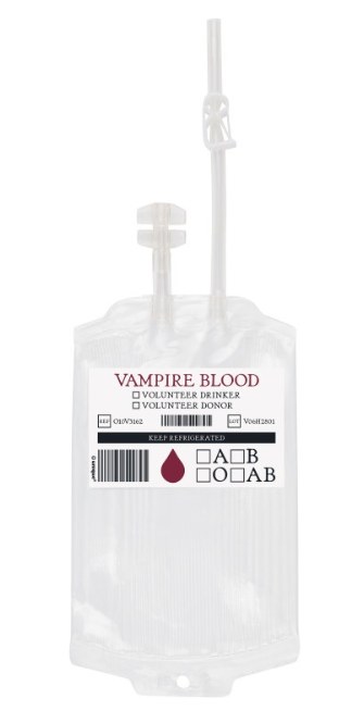 Blood Bag 9oz Drink Pouch 8ct