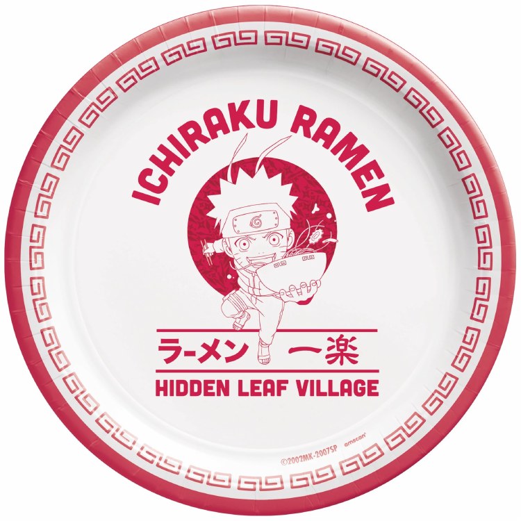Naruto 7" Plates