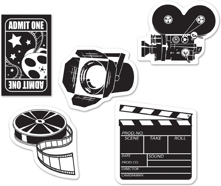 Movie Cutouts Mini 10pk