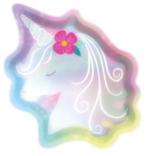 Unicorn Iridescent 7" Plates