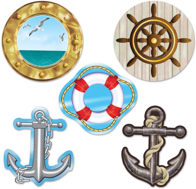 Nautical Cutouts Mini 10pk