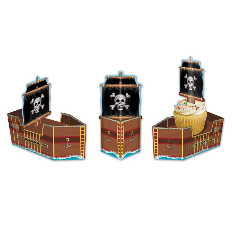 Pirate Ship Favor Boxes • 3 Pack