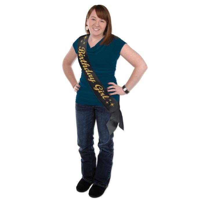 Birthday Girl Glitter Sash GD