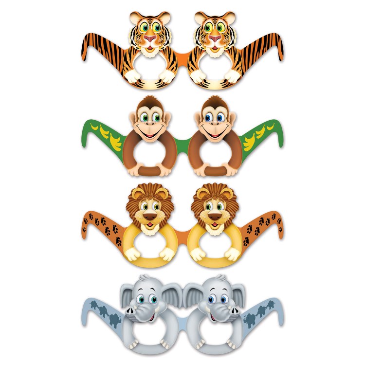 Eyeglasses Jungle Animal 12pk
