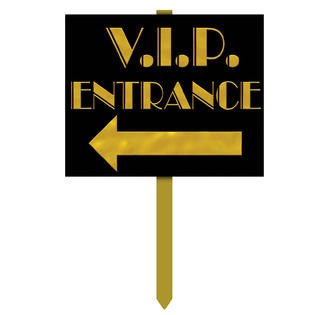 Yard Sign VIP Entrance Arrow