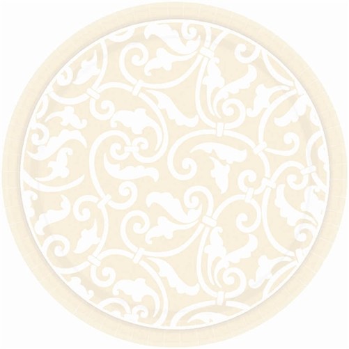 Ornamental Scroll 7in Plt Gold