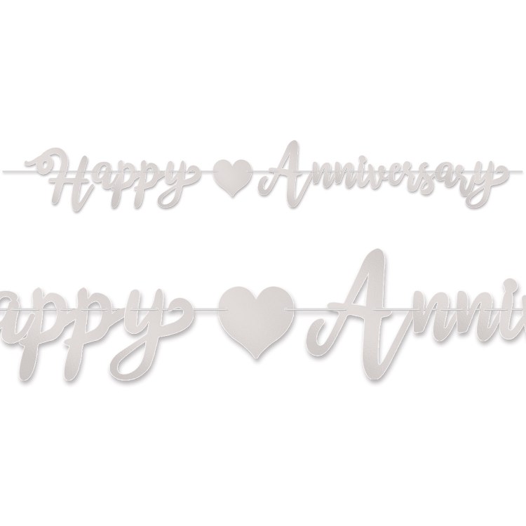 Anniversary Streamer Silver