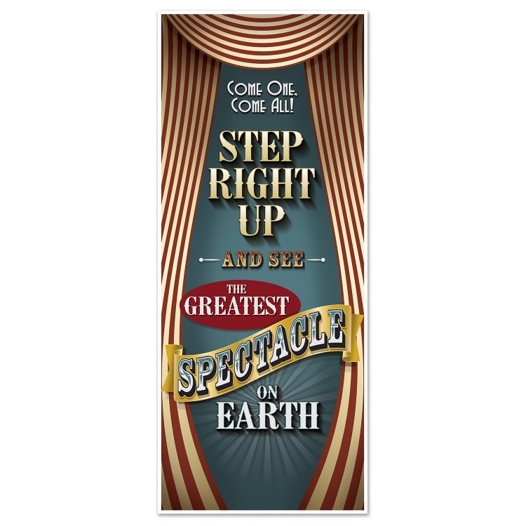 Vintage Circus Door Cover