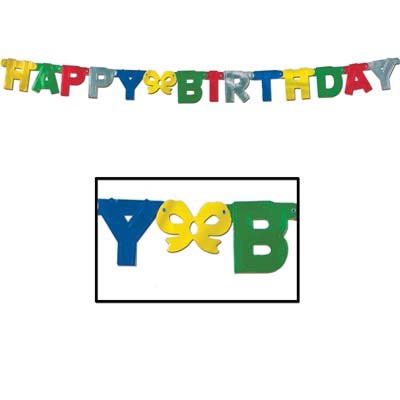Foil Happy Birthday Banner