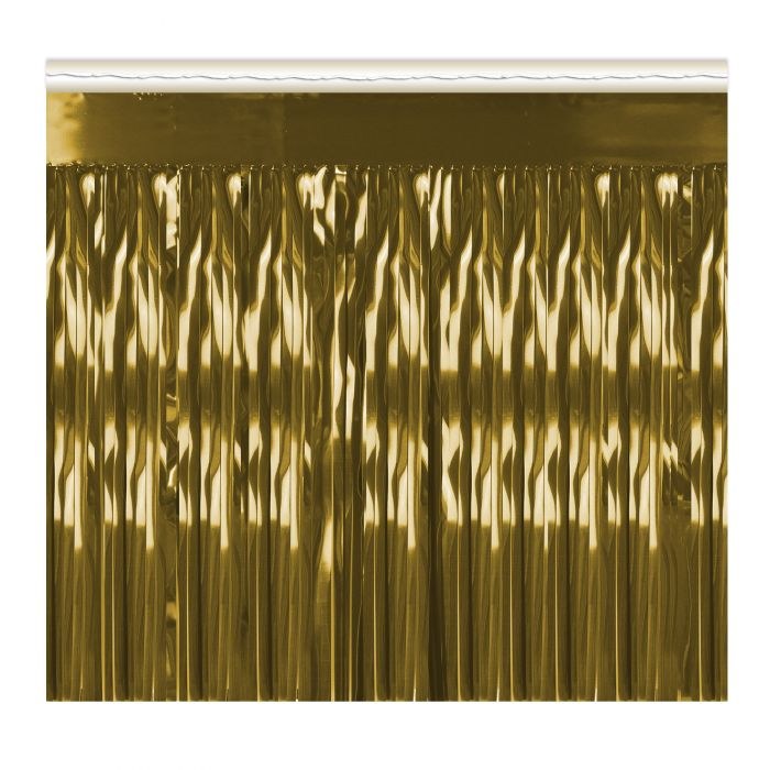 Fringe Drape Foil Gold