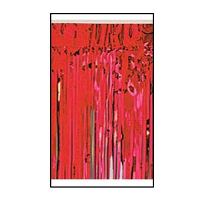 Fringe Drape Foil Red
