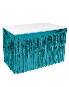 Tableskirt Fringe Teal/Turq