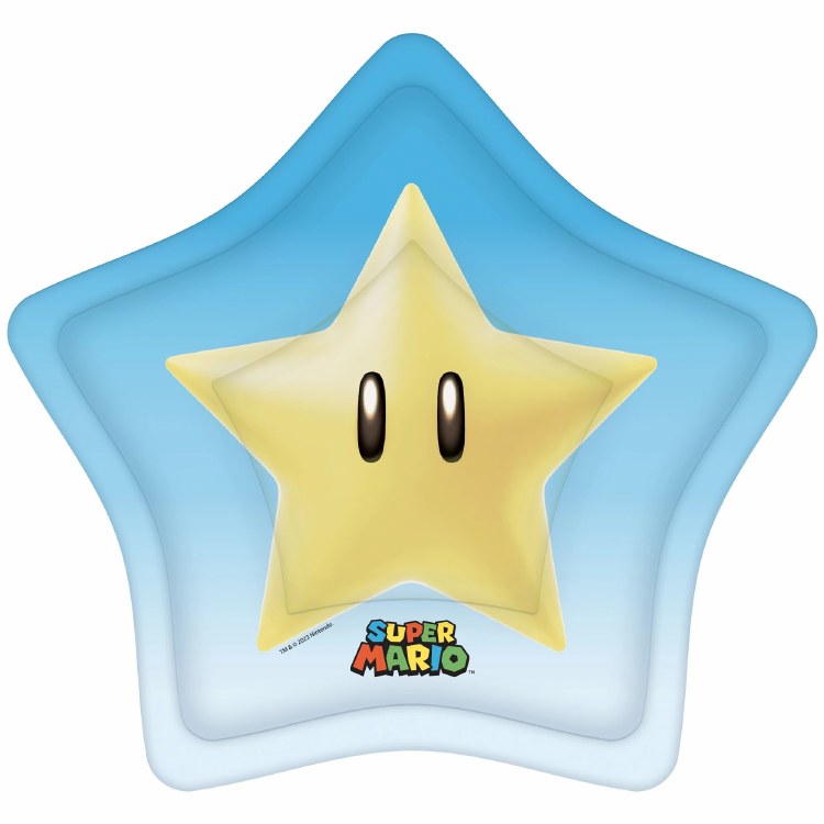 Mario 8" Star Plates 8ct