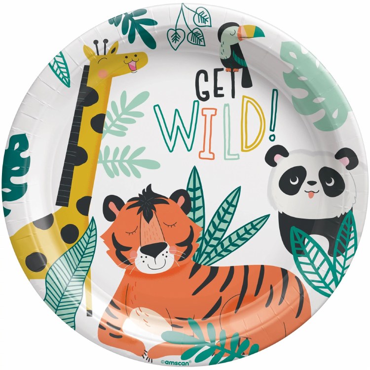 Get Wild 9" Plates