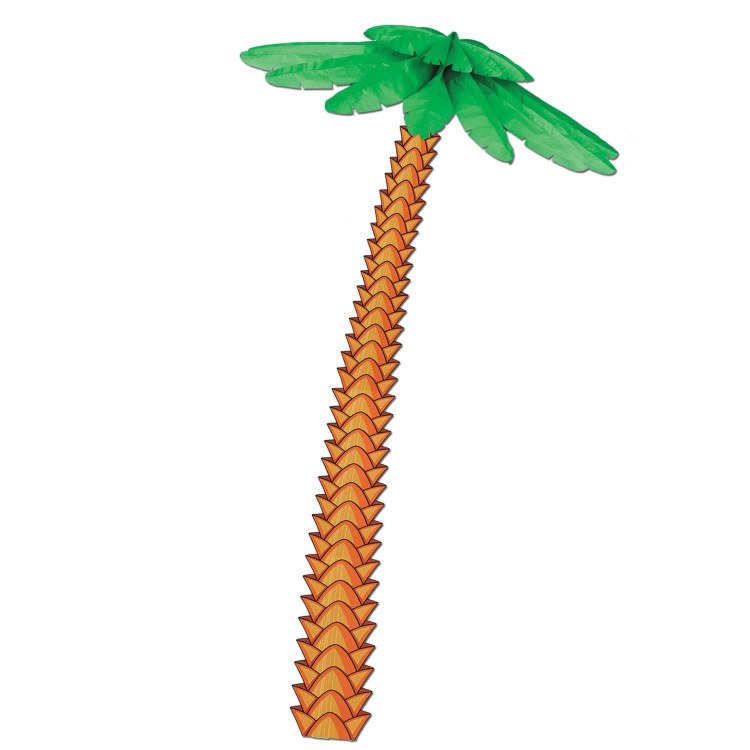 Palm Tree Decor with Fronds