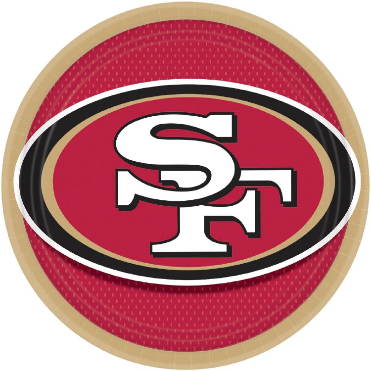 Football 49ers 9" Plates