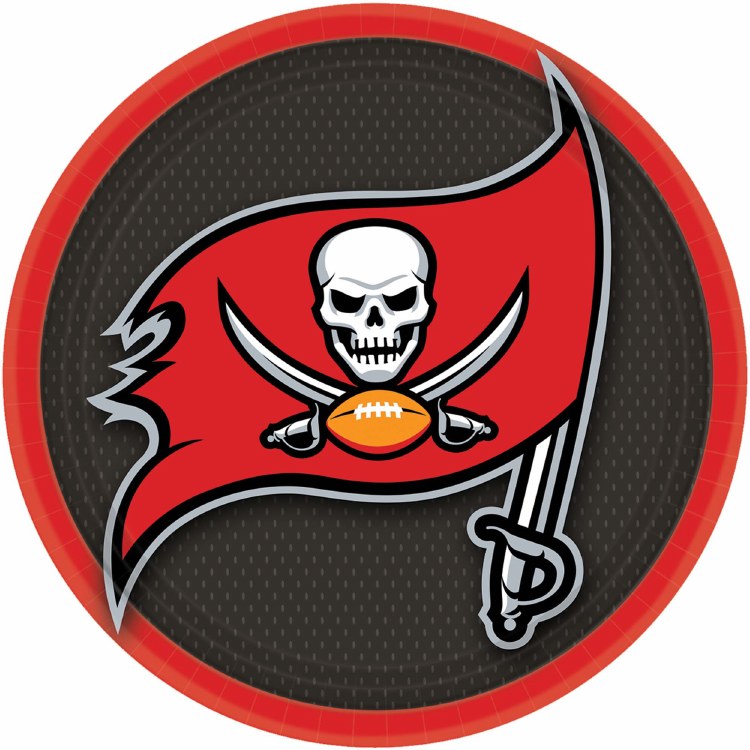 Tampa Bay Buccaneers 9in Plates