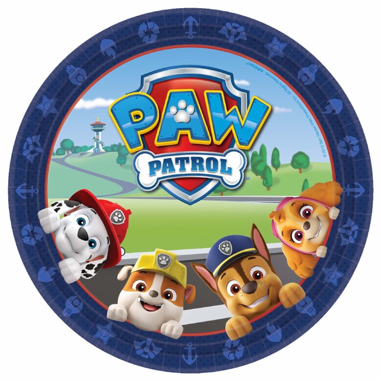 Paw Patrol 9" Plates
