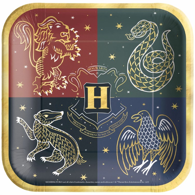 Harry Potter 9" Sq. Plates